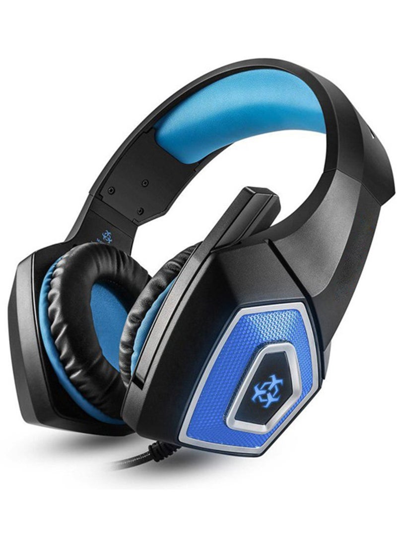 Pro Gaming Headest V-1 With Colourful Backlight , Flexible Mic , Support Mobiles , Tablets , Laptops , PS4 , Xbox One  - Image 1