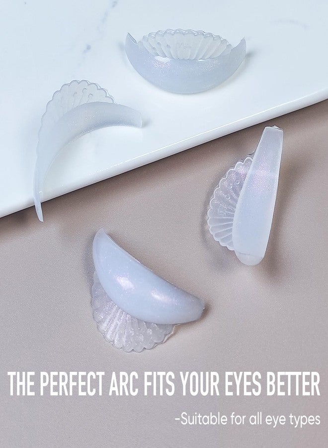 PERMANIA Lash Lift Pads, 12 Piece/6 Sizes Liquid Silicone Lash Lift Rods with 'C' Curl Super Soft & Sticky Extreme Eyelash Curler DIY Makeup Beauty Tool (White) - Image 5