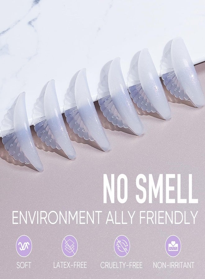 PERMANIA Lash Lift Pads, 12 Piece/6 Sizes Liquid Silicone Lash Lift Rods with 'C' Curl Super Soft & Sticky Extreme Eyelash Curler DIY Makeup Beauty Tool (White) - Image 3