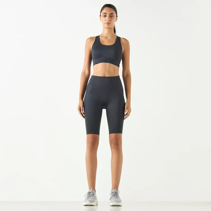 ADOT by Splash Textured Shorts with Elasticated Waistband