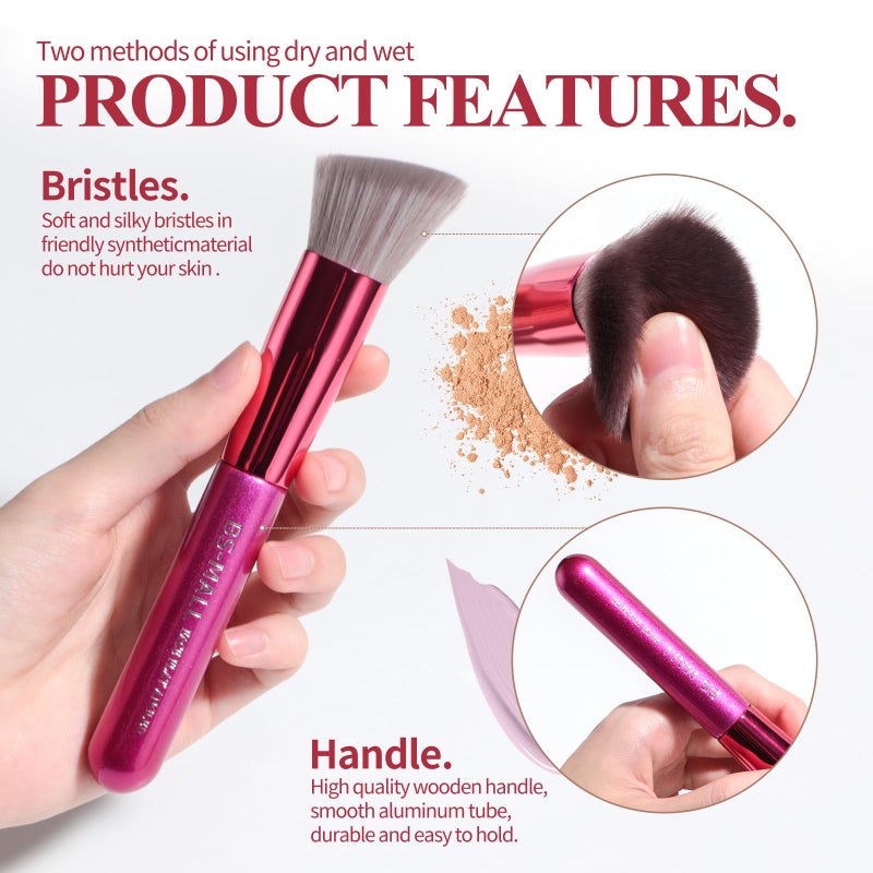 BS Mall BS-MALL Makeup Brushes 14 pcs Makeup Tools Kit Premium Synthetic Powder Foundation Contour Concealers Lip Brushes with Makeup Sponge u0026 Eyeshadow Applicator Kit - Image 3