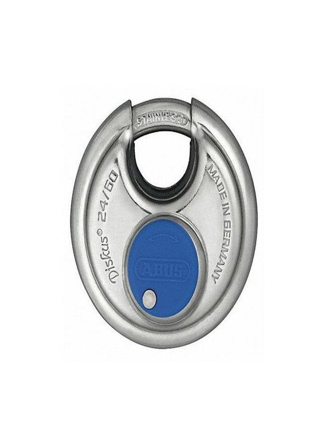 ABUS 24IB/60 Diskus Storage Padlock with 2 Keys for Outdoor, Storage, Marine, 2.36in (60mm) Wide, Keyed Different