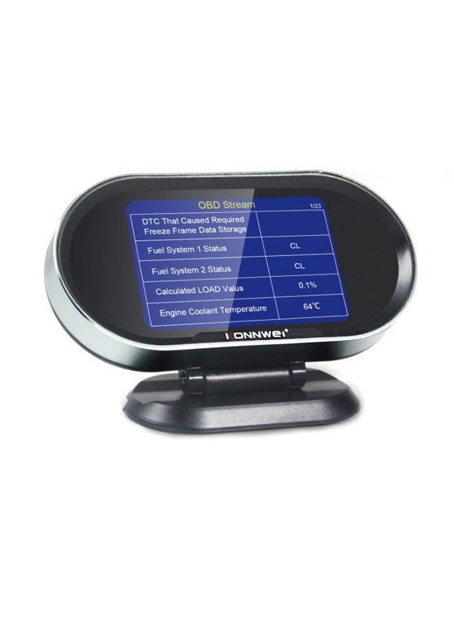 كونوي KONNWEI KW206 ماسح ضوئي لتشخيص السيارة + شاشة عرض رأسية (HUD) 2 في 1  - Image 1
