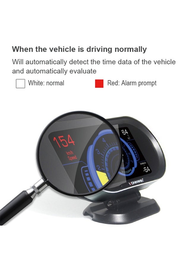 كونوي KONNWEI KW206 ماسح ضوئي لتشخيص السيارة + شاشة عرض رأسية (HUD) 2 في 1  - Image 3