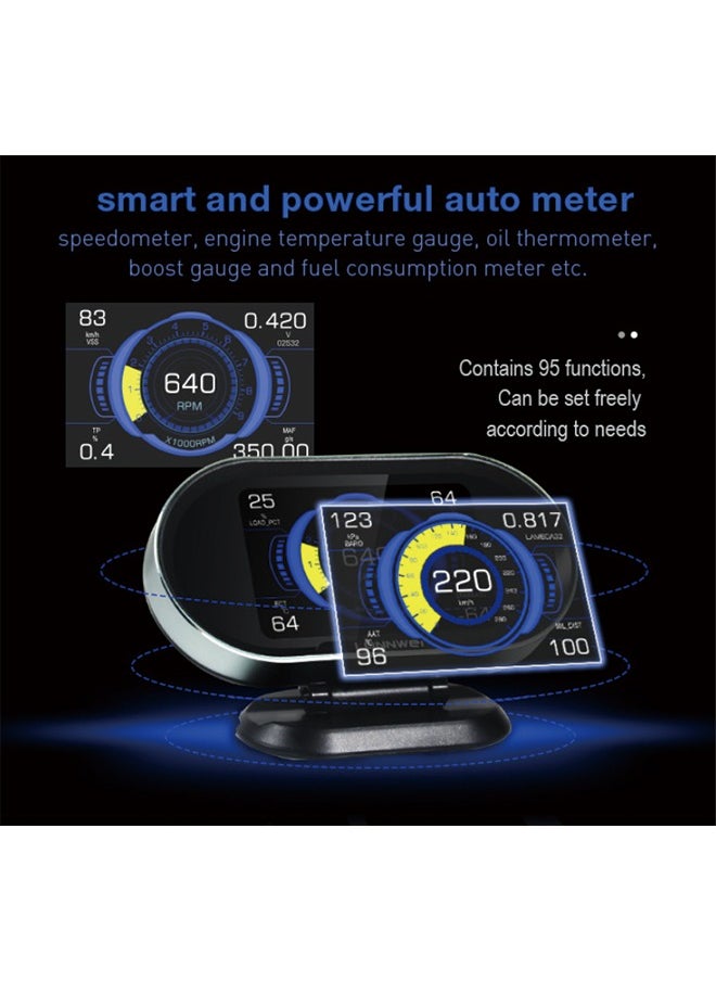 كونوي KONNWEI KW206 ماسح ضوئي لتشخيص السيارة + شاشة عرض رأسية (HUD) 2 في 1  - Image 5