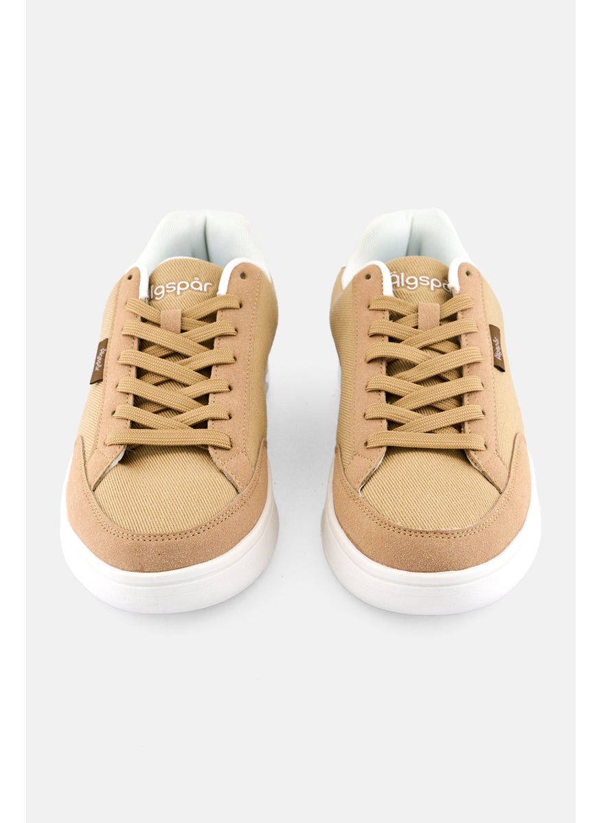 Algspar Men Lace Up Casual Shoes, Camel  - Image 4
