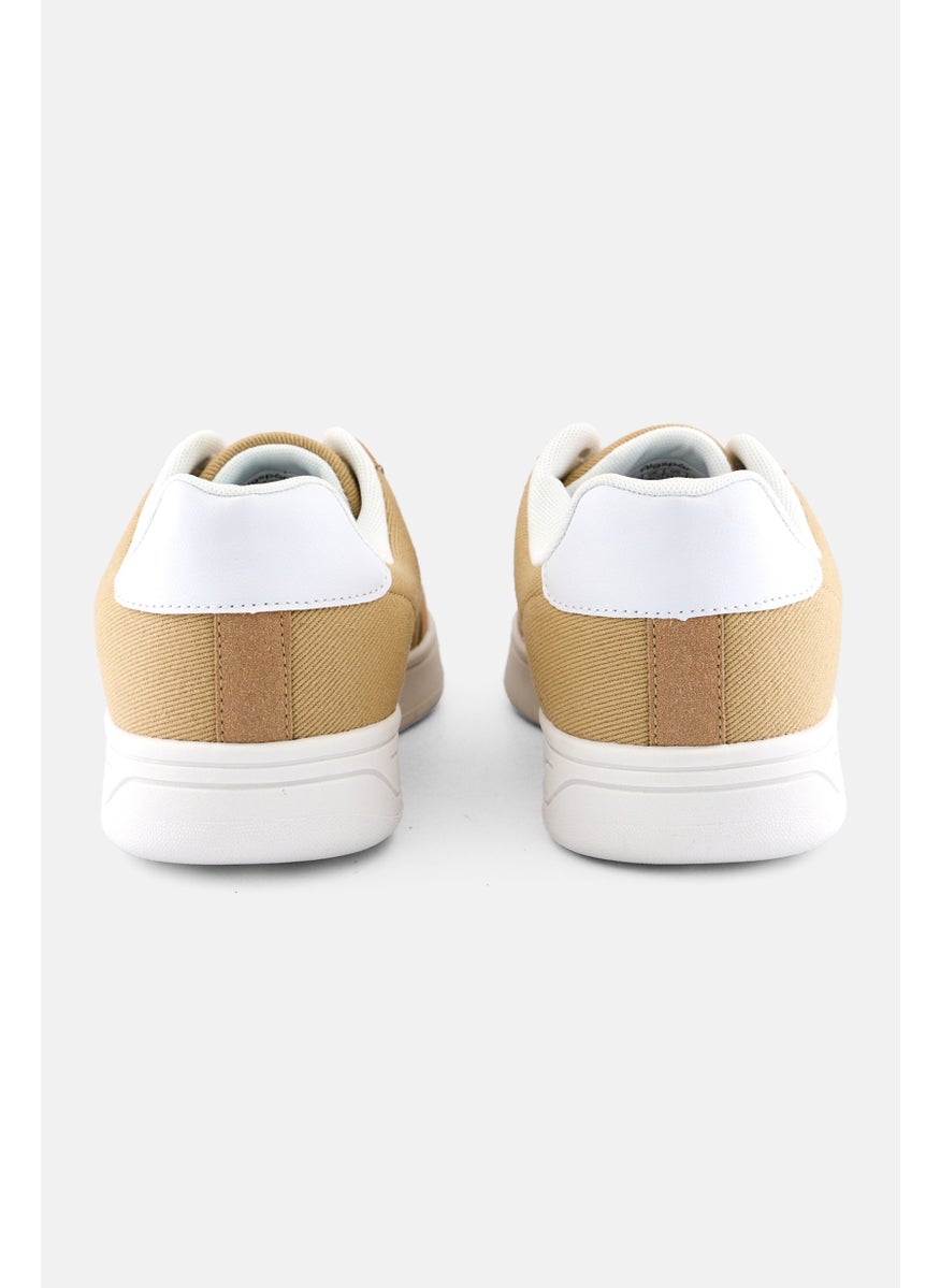 Algspar Men Lace Up Casual Shoes, Camel  - Image 2