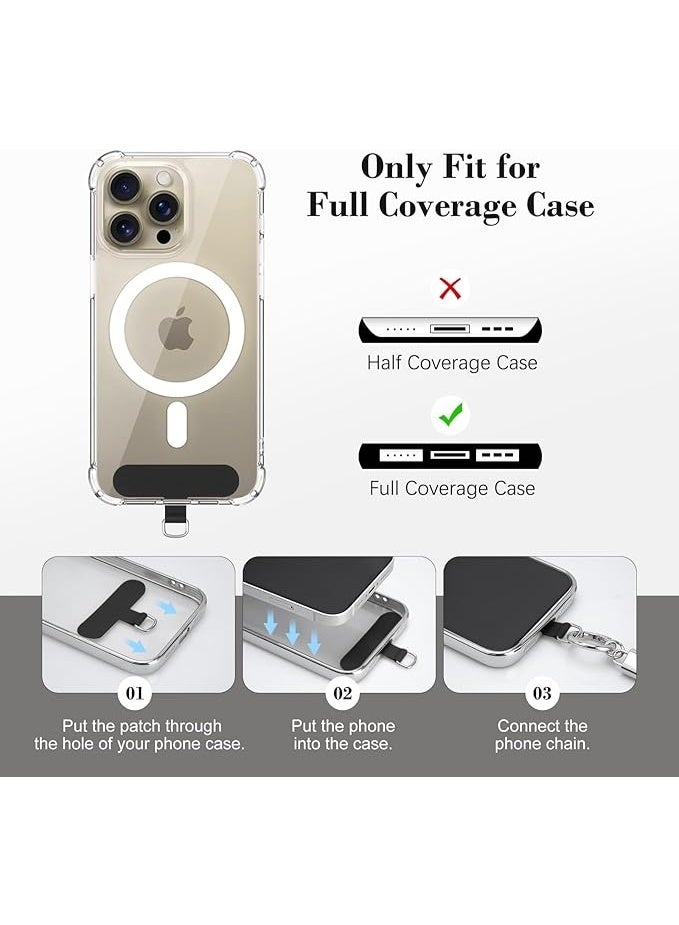 تين تك سلسلة موبايل عالمي كروس بودي مزينة بأحجار الراين ومقاومة للسرقة لامعة ووسادة تثبيت لمعظم الموبايلات وحامل رقبة مرصع بالألماس للنساء من تين تك – زهري - Image 5