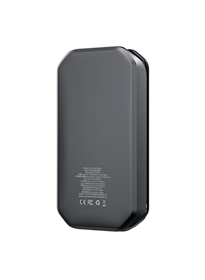 Baseus Baseus Super Energy Pro Car Jump Starter for 12v diesel gas cars（12000mAh,5V/2.4A，Peak current1000A）Black - Image 3