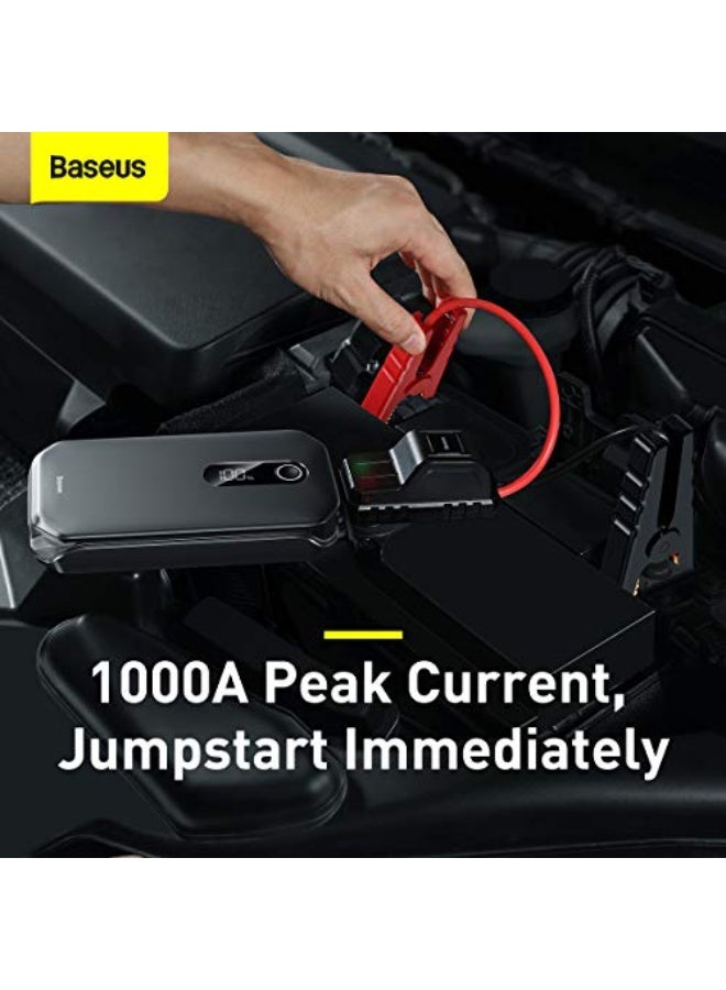 Baseus Baseus Super Energy Pro Car Jump Starter for 12v diesel gas cars（12000mAh,5V/2.4A，Peak current1000A）Black - Image 5