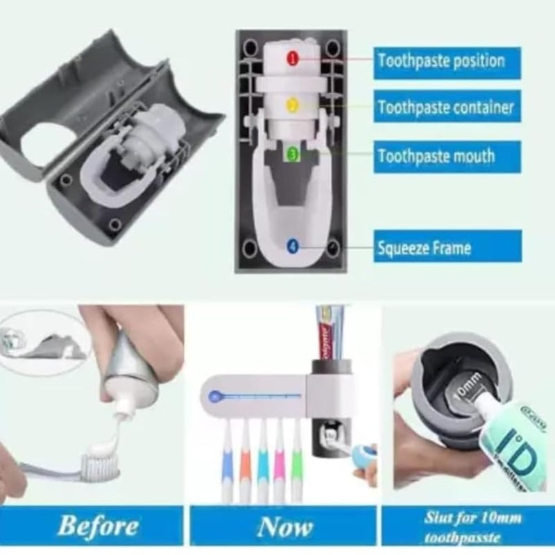 Drumstone (7 Years Warranty) Buy 1 Get 1 Fee Toothbrush Sterilizer: Reliable UV Sterilization with Holder to Maintain a Sanitary Bathroom. Effectively Eliminates Bacteria and Keeps Brushes Fresh - Image 5