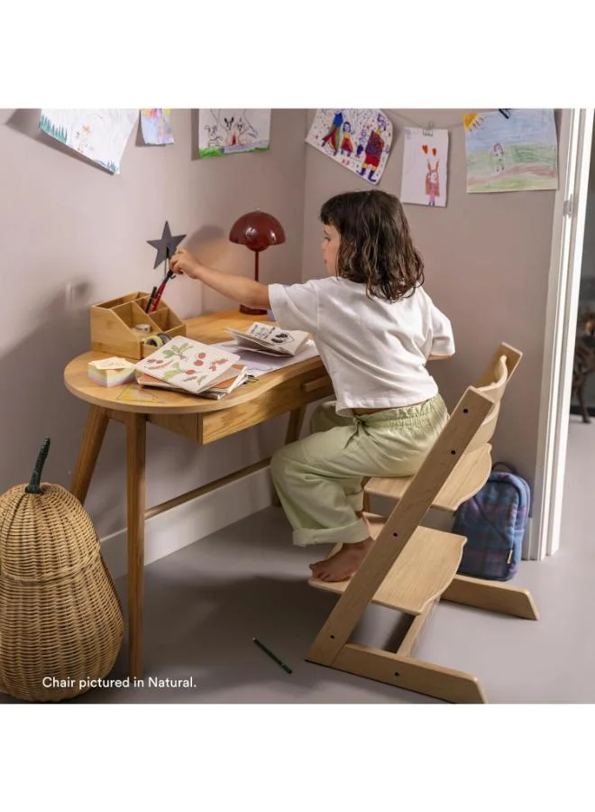 STOKKE Tripp Trapp Chair From, Fjord Blue Adjustable, Convertible Chair For Toddlers , Children And Adults Convenient, Comfortable And Ergonomic Classic Design