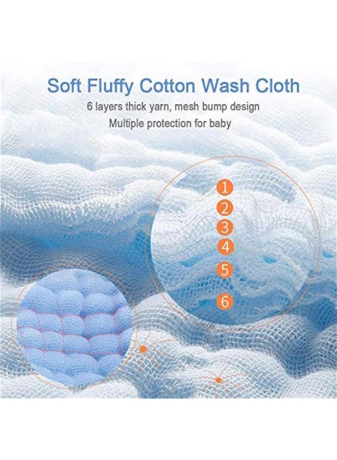MOXO of 10 Soft  Cotton Baby Muslin Towels  Reusable and Gentle on Baby's Skin  MultiUse for Bathing Feeding and Cleaning  Uni Baby Wipes and Nursing Towels Set - Image 2