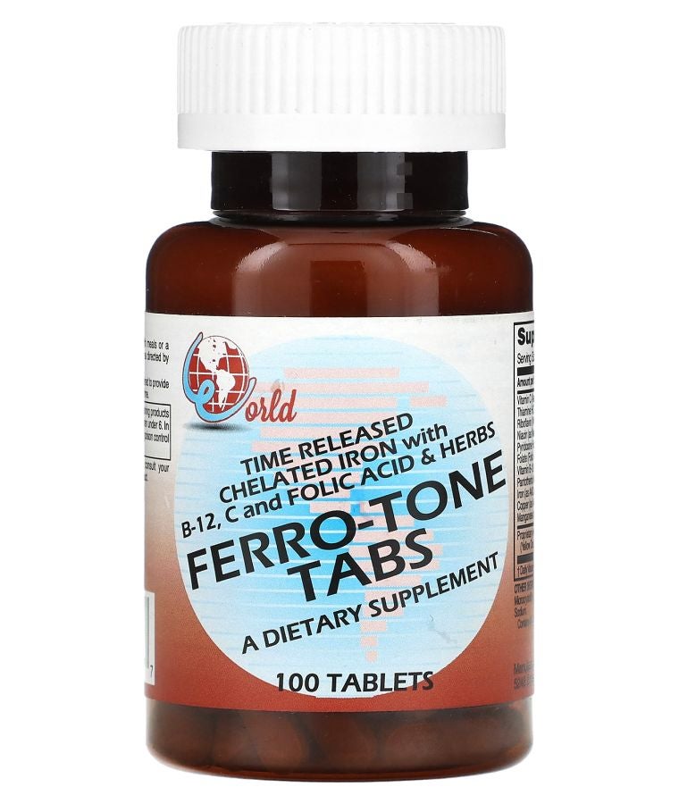 Ferro-Tone Tabs 100 Tablets