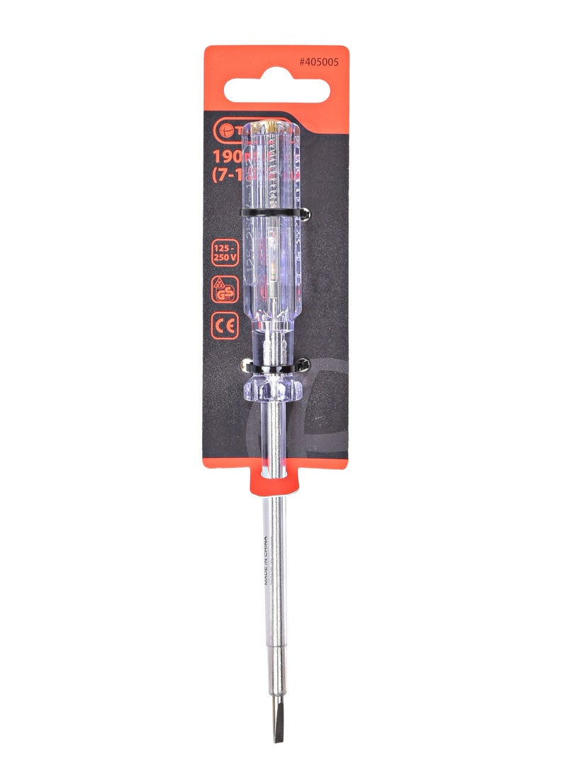 Tactix Tester Clear and Silver 125-250 V 190 mm  - Image 1