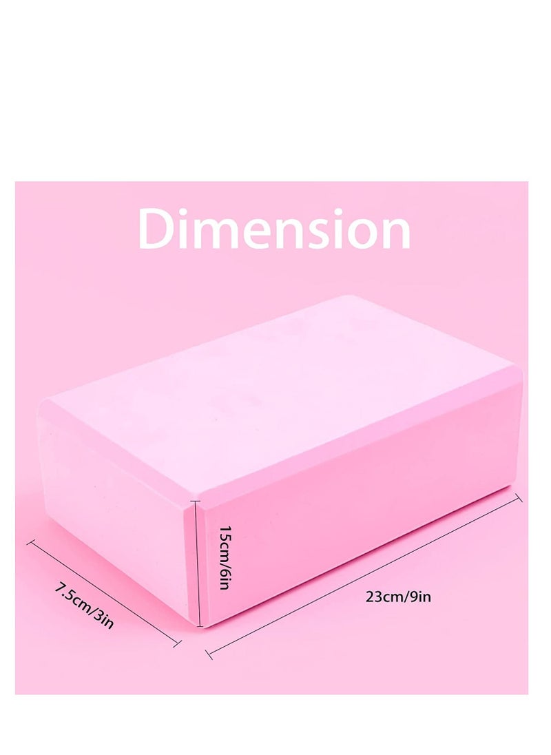 WENBO - Set of 2 Yoga Blocks EVA Foam High Density Non Slip Yoga Bricks For Meditation Balance Exercise - Image 1