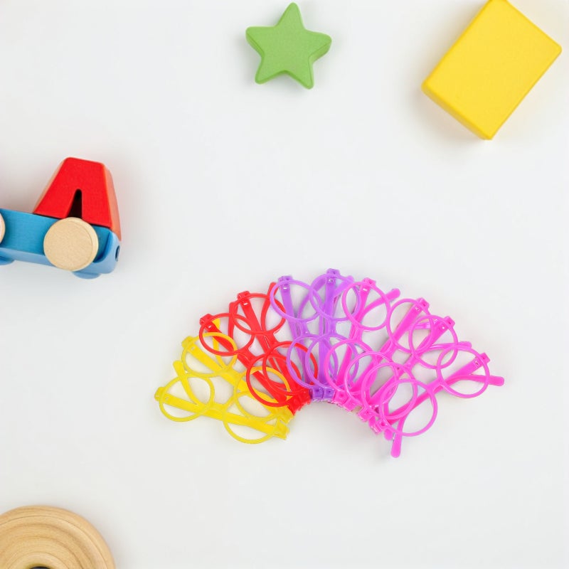 10PCS Round Glasses Frame Toys No Lens Eyeglasses Rack Toys Optical Frames Toys Eyeglasses Toys for Kids Playing (Assorted Color) - Image 2