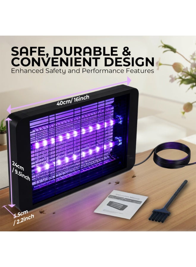 أرابايت مصيدة الذباب الكهربائية Bug Zapper، مصيدة البعوض الكهربائية الداخلية، مصيدة الفاكهة للمنزل والمطاعم والمطبخ والحديقة بقوة 20 وات - Image 2