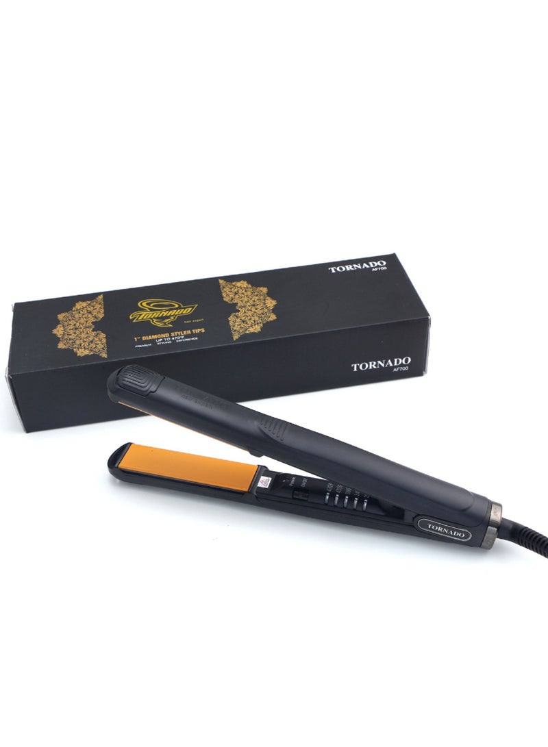 tornado gold تورنيدو مملس الشعر، أسود، AF700