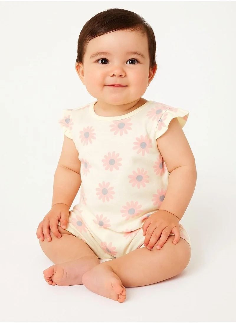 MINOTI Baby 2 Pack Frill Sleeve Rompers