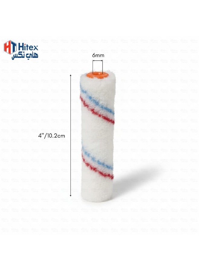 هيتكس عبوة إعادة تعبئة بكرة طلاء إيبوكسي تاور، مقاس 4 بوصات (100 مم)، ووبر 6 مم | غطاء بكرة طلاء للدهانات منخفضة اللمعان، والبيضية، وشبه اللامعة | يناسب معظم إطارات البكرات مقاس 100 مم (3) - Image 2