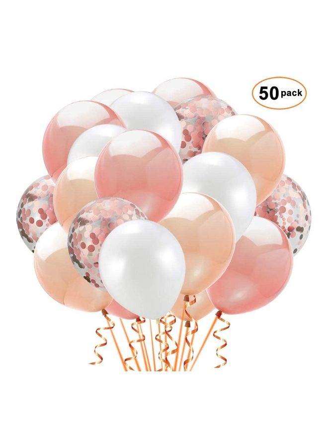 بارتي ويذ إيما طقم بالونات لاتكس للحفلات مكون من 50 قطعة - Image 1