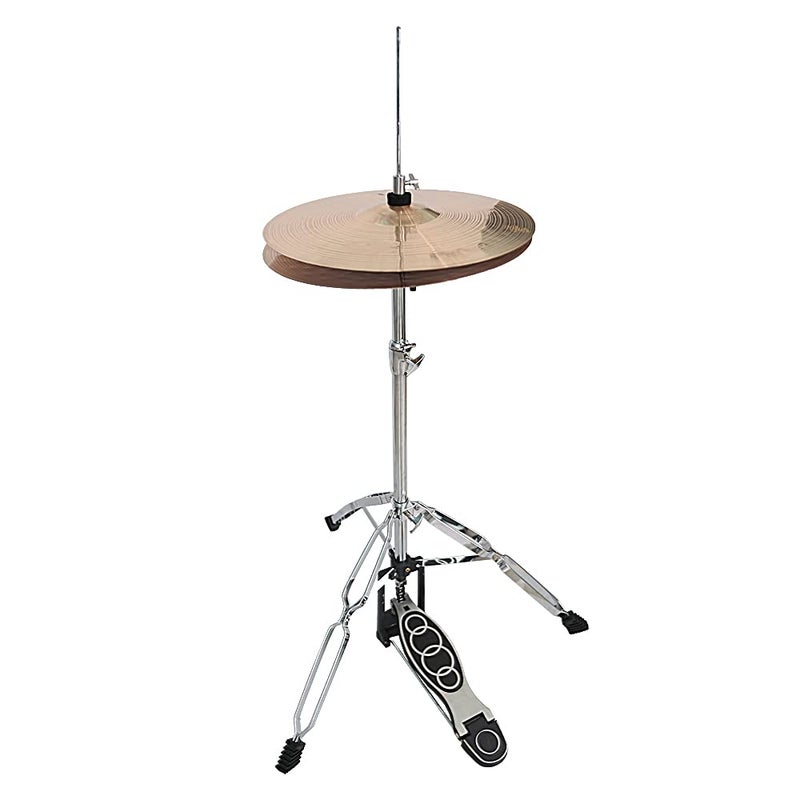 COOBL Professional Foldable HiHat StandControl Style Drum HiHat Cymbal Stand with Pedal Cymbals not included 