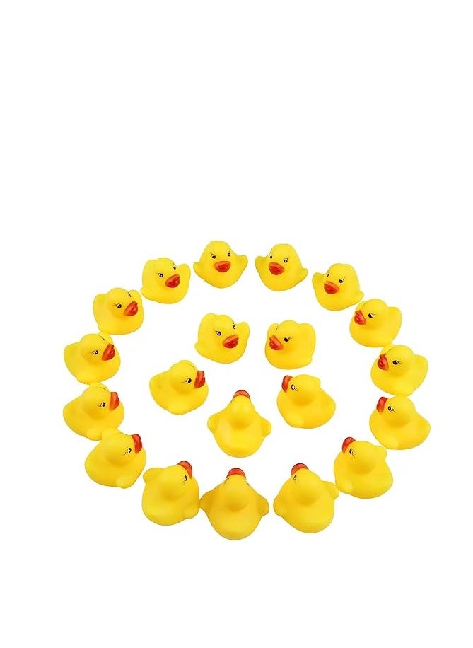 Cool Baby - 20 /Lot Baby Floating Squeaky Rubber Ducks Kids Bath Toys For Children Boys Girls Water Swimming Pool Fun Playing Toy - Image 1