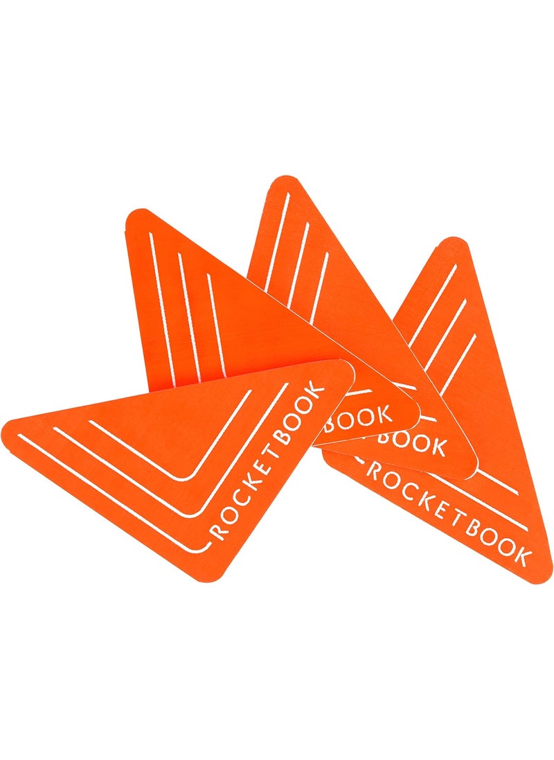 Rocketbook - Rocketbook Beacons  Digitize Your Whiteboard  Reusable Stickers To Upload Your Whiteboard Notes To The Cloud with Carrying Case 1 Pack BEAA4K - Image 1
