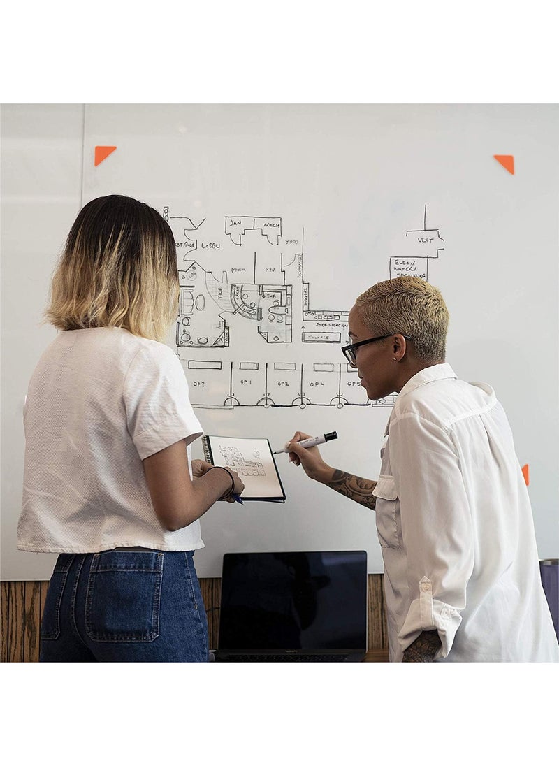 Rocketbook - Rocketbook Beacons  Digitize Your Whiteboard  Reusable Stickers To Upload Your Whiteboard Notes To The Cloud with Carrying Case 1 Pack BEAA4K - Image 1