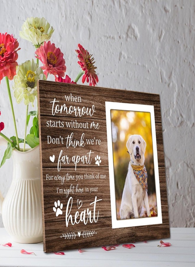 Itsoly Pet Memorial Picture Frame, Pet Dog Memorial Picture Frame, Pet Cat Photo Frame, Photo Frame Gift for Dog Owners Sympathy for Loss of Pets Photo 4x6Inch12P039 - Image 4
