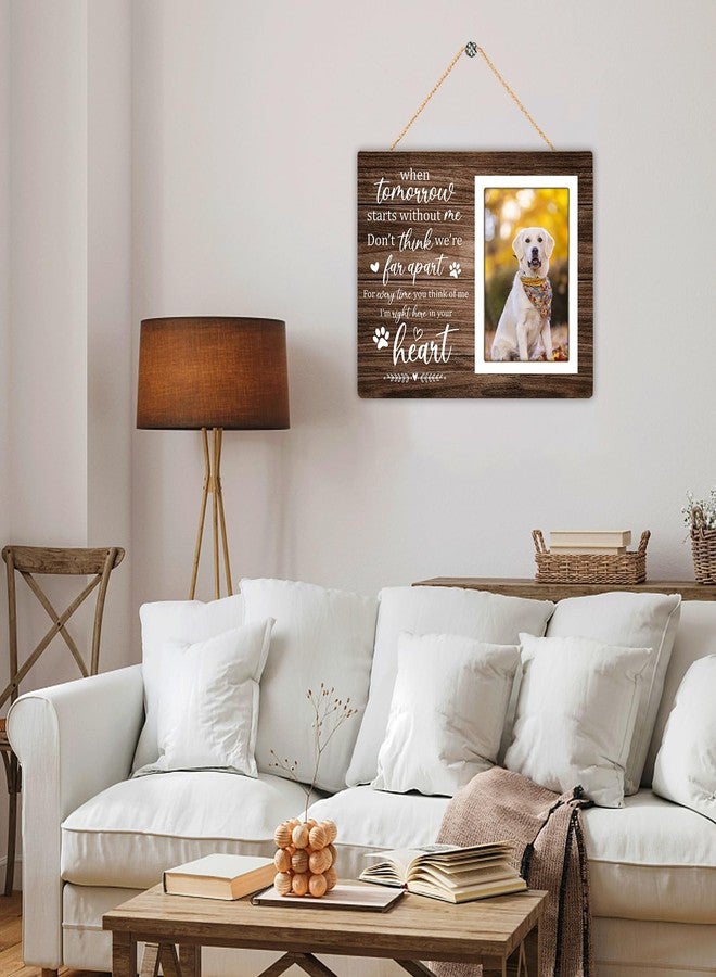 Itsoly Pet Memorial Picture Frame, Pet Dog Memorial Picture Frame, Pet Cat Photo Frame, Photo Frame Gift for Dog Owners Sympathy for Loss of Pets Photo 4x6Inch12P039 - Image 5