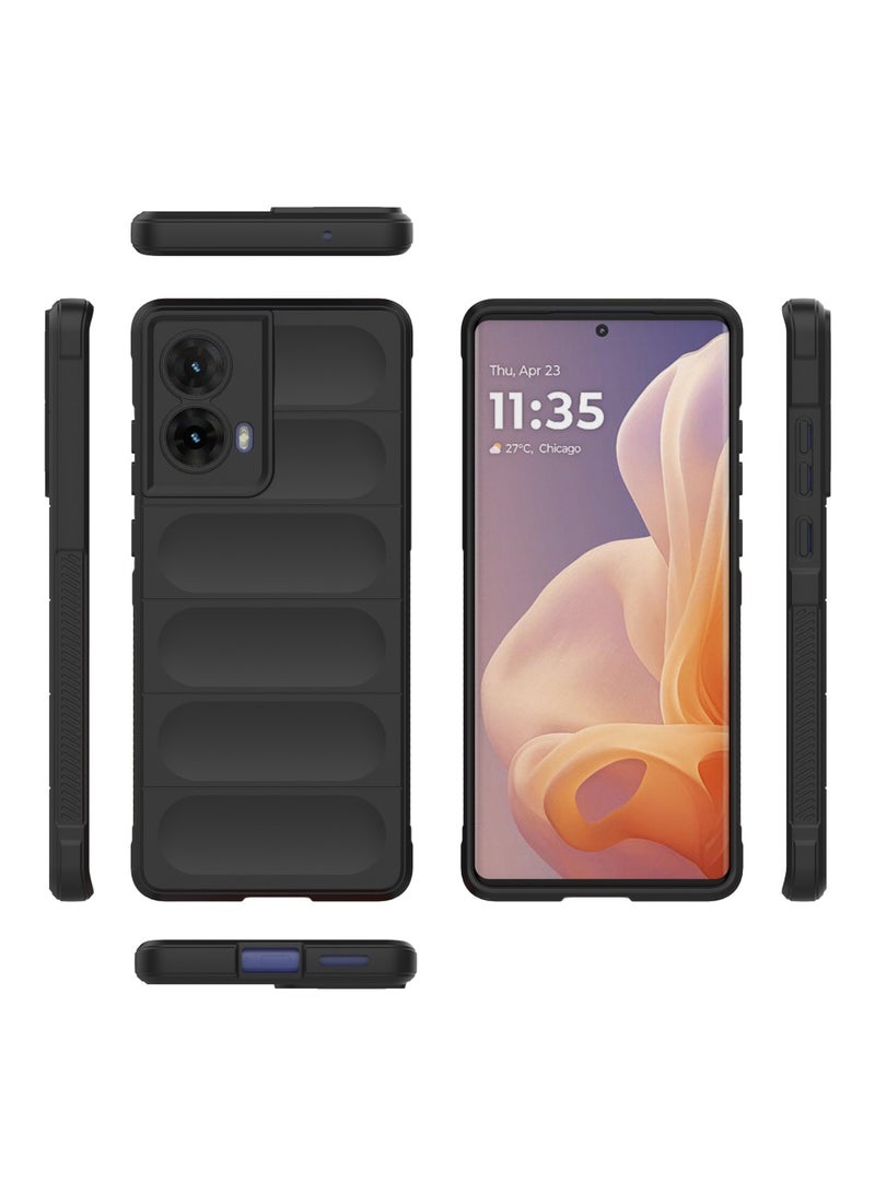 Case For Motorola Moto G85 5G  ,- Brushed Shockproof Protection Cover Durable Anti-Scratch - Case Premium Quality Slip-Resistant With Protection For Camera - Black - Image 3