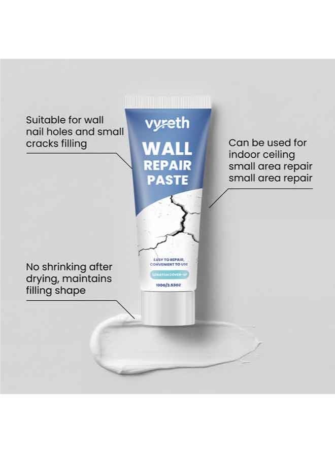 Wall Repair Spackle Kit, Odorless Fast Drying Wall Putty With Scraper Sandpaper Gloves, Fill Holes Cracks For Indoor Wall Refinish - Image 4