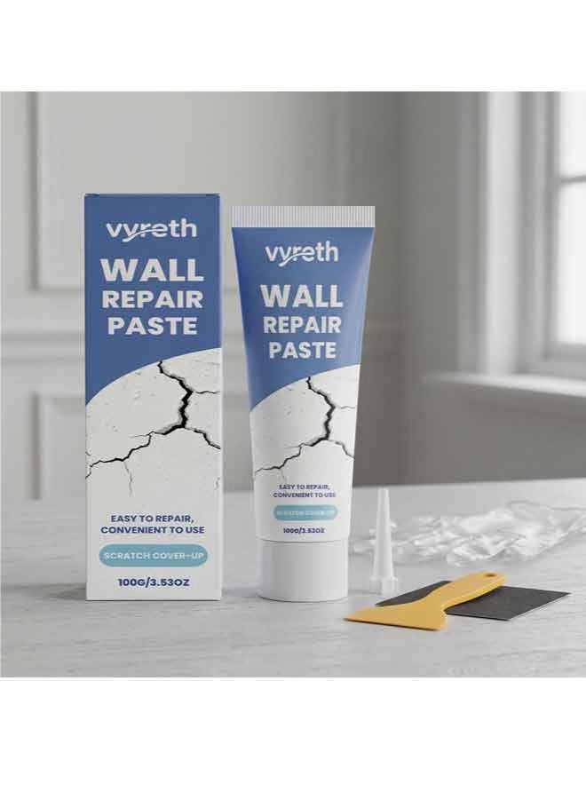 Wall Repair Spackle Kit, Odorless Fast Drying Wall Putty With Scraper Sandpaper Gloves, Fill Holes Cracks For Indoor Wall Refinish - Image 2