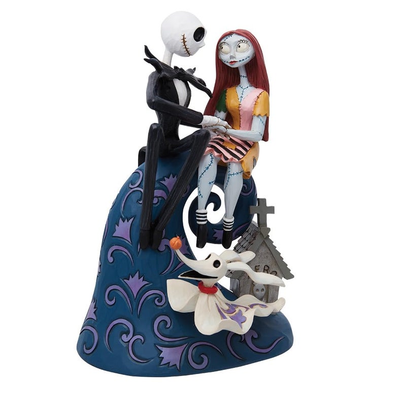 Enesco Enesco Jim Shore Disney Traditions Nightmare Before Christmas Jack  Sally & Zero on Hill - Image 5