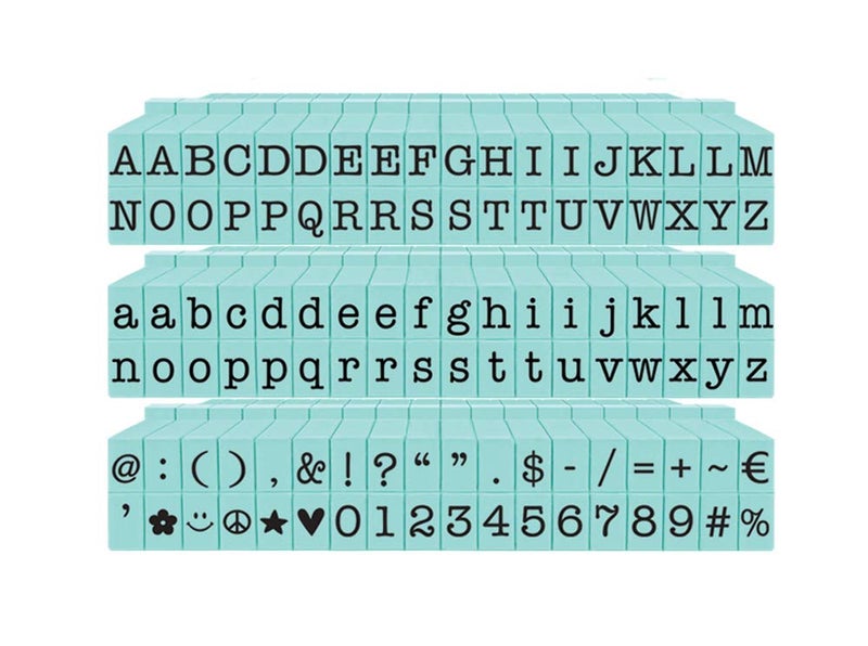 Contact USA Small 108 Piece American Typewriter PEGZ Bundle Planner Stamps