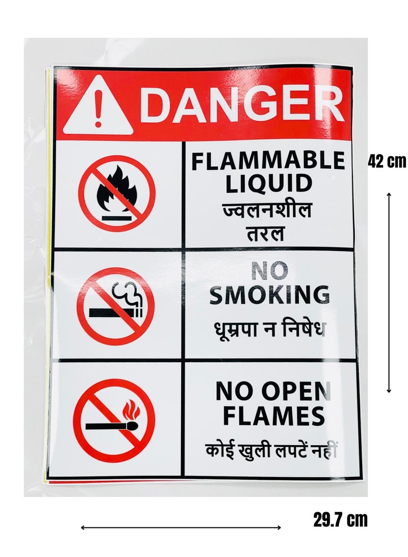 Danger Safety Sticker – High Visibility, Waterproof & Durable Hazard Warning Sign - Image 1