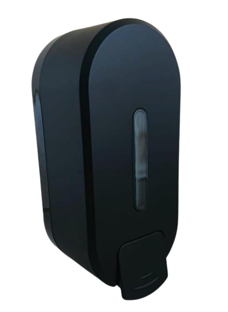 ABS Wall-mounted liquid soap and sanitizer dispenser made of ABS plastic for hand washing in the bathroom and kitchen Black model A3B capacity 400 ml) - Image 1