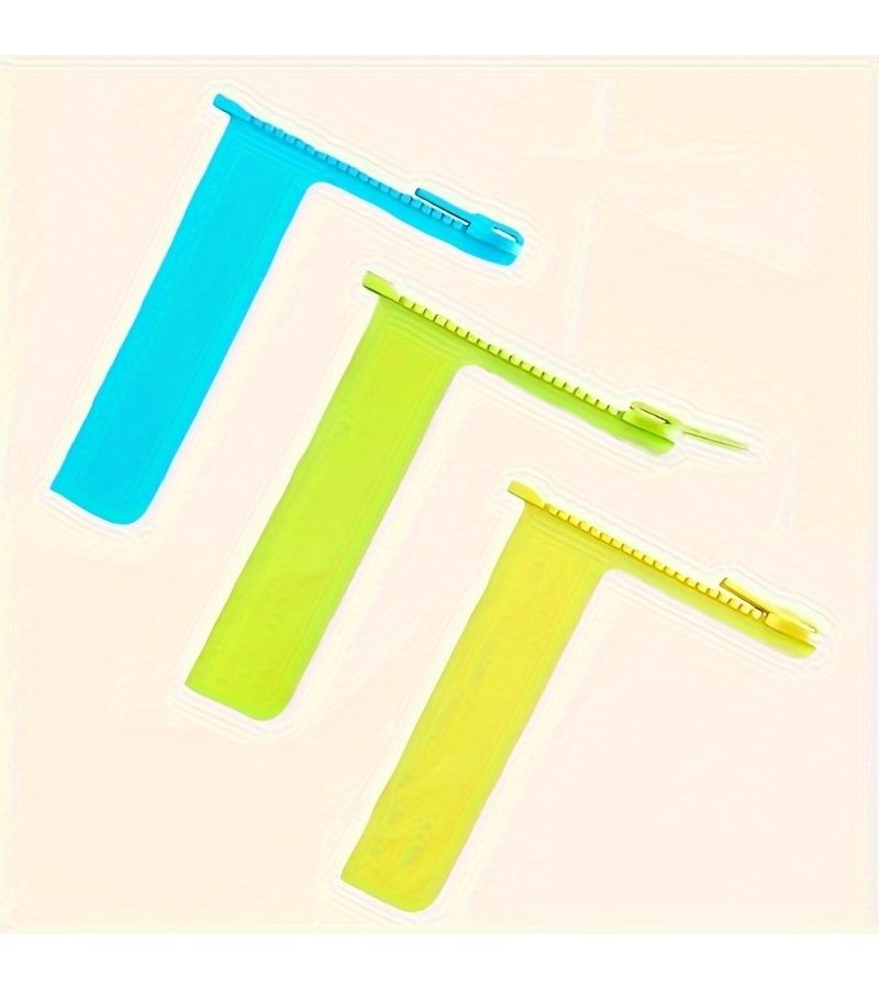 Set Of 2 Random Color 3D Zipper Bookmarks Vibrant Durable Page Markers For Students Book Lovers - Image 3