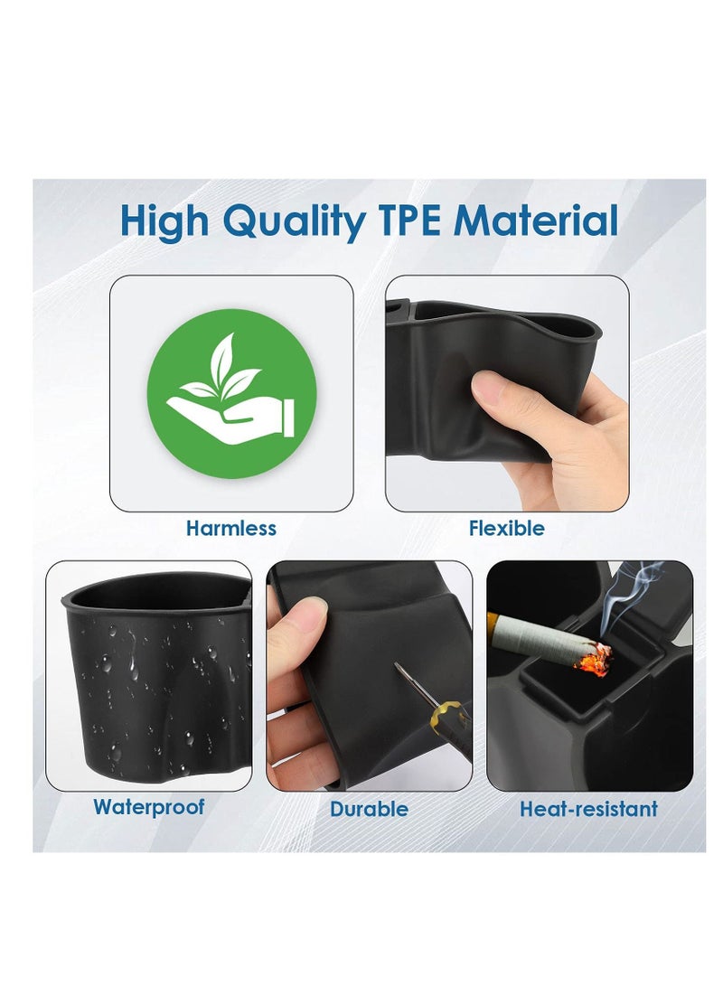 SYOSI Center Console Cup Holder for Tesla Model 3 / Model Y 2021 2022, Silicone Center Console Slot Slip Limit Clip Cup Holder Insert for Car Accessories Bottle Coffee Mug - Image 5