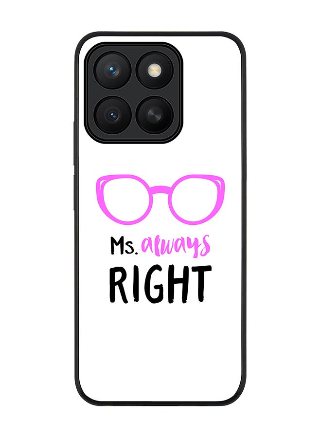 Stylizedd For Honor X8c Case,Slim fit Camera Protection, Shockproof Thin Phone cover  - Ms. Always Right