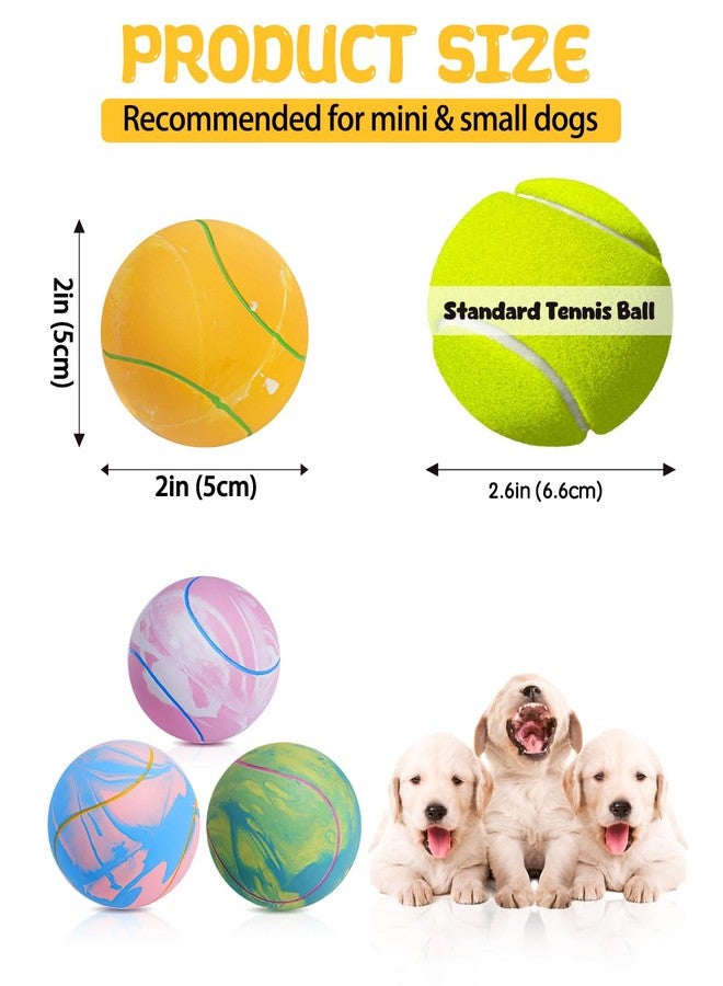 SCHITEC Dog Squeaky Toy Balls, Puppy Tennis Balls for Fetch Play, Interactive Latex Squeak Pet Toy for Puppies Mini Breed Small Dogs - Image 5