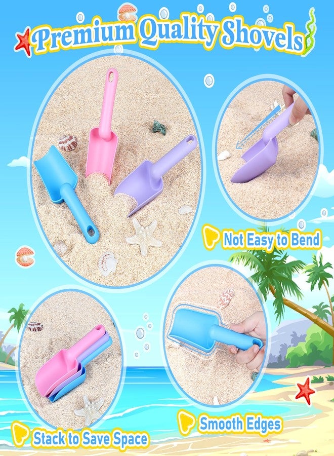 TSDATOWR Collapsible Beach Buckets for Kids, Foldable Sand Buckets and Shovels with Mesh Bag, Silicone Sand Pails Travel Beach Toys for Toddlers Easter Egg Hunt, Camping and Fishing Water Pail - Image 4