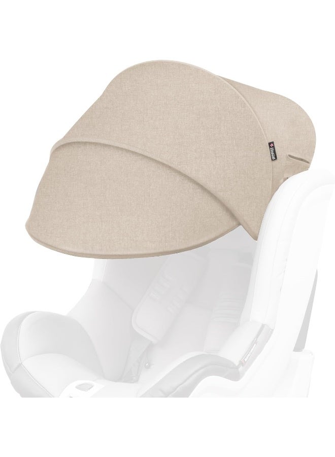 Manito Sun Shade Extender/Auxiliary Canopy for Car Seat (Beige) - Image 1
