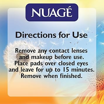 Nuage Cooling Eye Pads Cools Soothes Irritated Eyes Infused with Cucumber Vitamin E Refresh Revive Suitable for Daily Use Relax Pamper 10 Pack - Image 5
