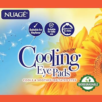 Nuage Cooling Eye Pads Cools Soothes Irritated Eyes Infused with Cucumber Vitamin E Refresh Revive Suitable for Daily Use Relax Pamper 10 Pack - Image 3