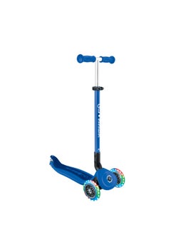 GLOBBER Globber Go Up Active Lights 3-wheel Foldable Kick Scooter in Navy Blue  - Image 3