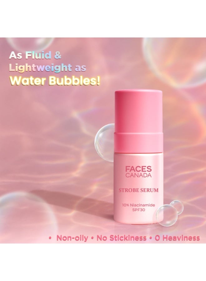 Facescanada سيروم ستروب من فاسيس كندا - 27 مل | سيروم تفتيح + كريم ستروب + واقي شمس SPF 30 | 10% نياسيناميد | يزيل البقع الداكنة وفرط التصبغ | مركب جلو ليفت | توهج فوري - Image 3