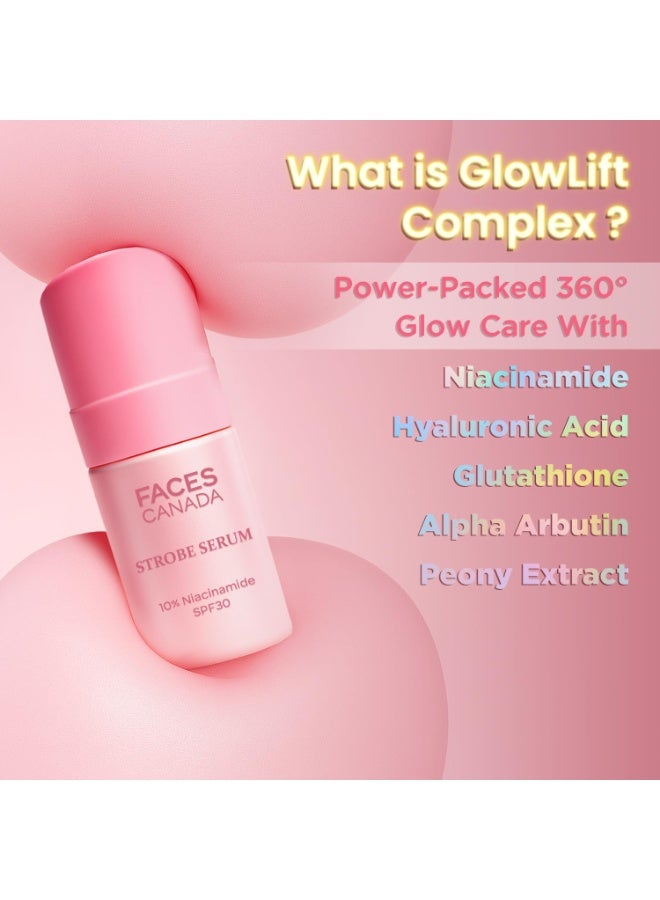 Facescanada سيروم ستروب من فاسيس كندا - 27 مل | سيروم تفتيح + كريم ستروب + واقي شمس SPF 30 | 10% نياسيناميد | يزيل البقع الداكنة وفرط التصبغ | مركب جلو ليفت | توهج فوري - Image 4